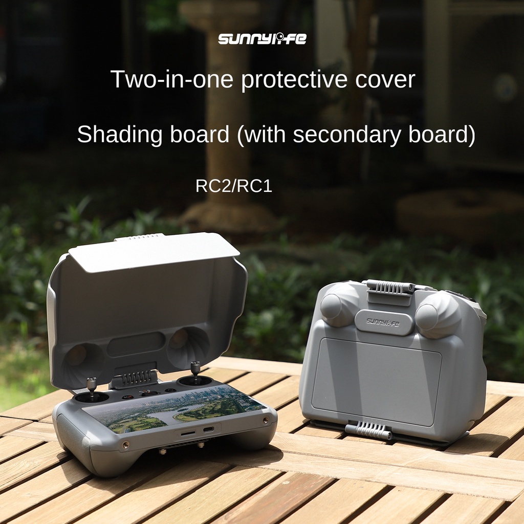 Sunnylife 適用DJI RC 2遙控器Dji Air 3/ Mini 4/3 Pro遮光罩副板保護蓋