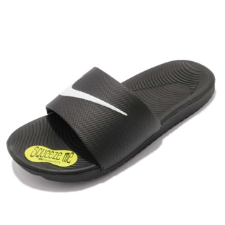 Nike 拖鞋 Kawa Slide GS PS 黑 白 女鞋 大童鞋 中童 大勾勾 【ACS】 819352-001