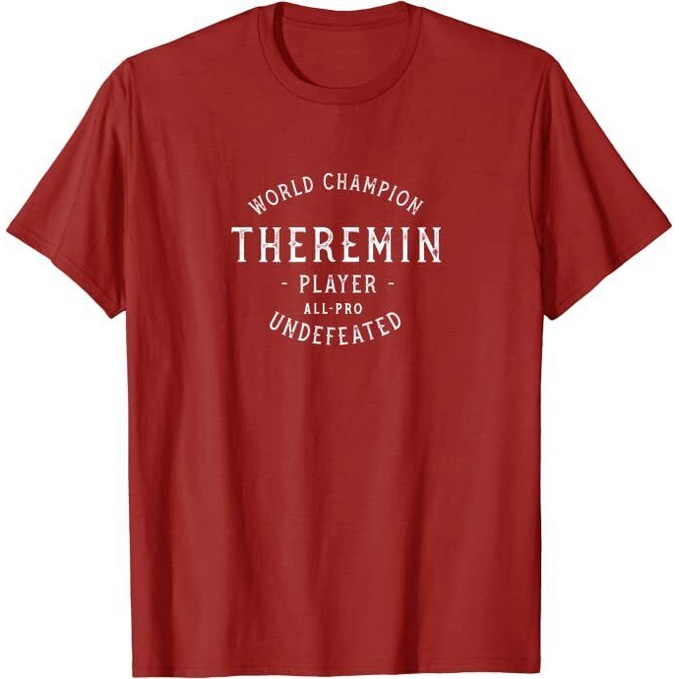 復古世界冠軍 Theremin Player All-Pro Undefeated T 恤 *NEW 10 種顏色*