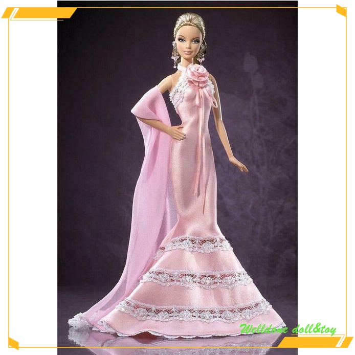 【現貨】Barbie Badgley Mischka 2006 金標品牌合作婚紗新娘芭比娃娃