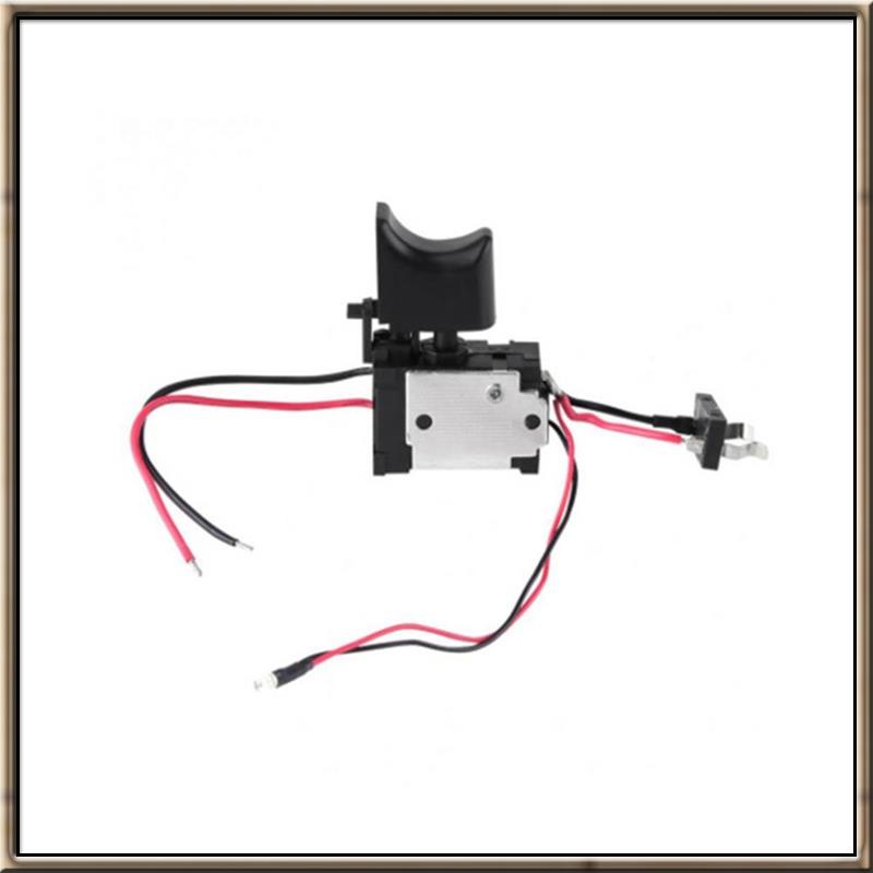 Dc7.2-24v 電鑽開關無繩電鑽速度控制按鈕觸發燈電動工具零件適用於博世牧田