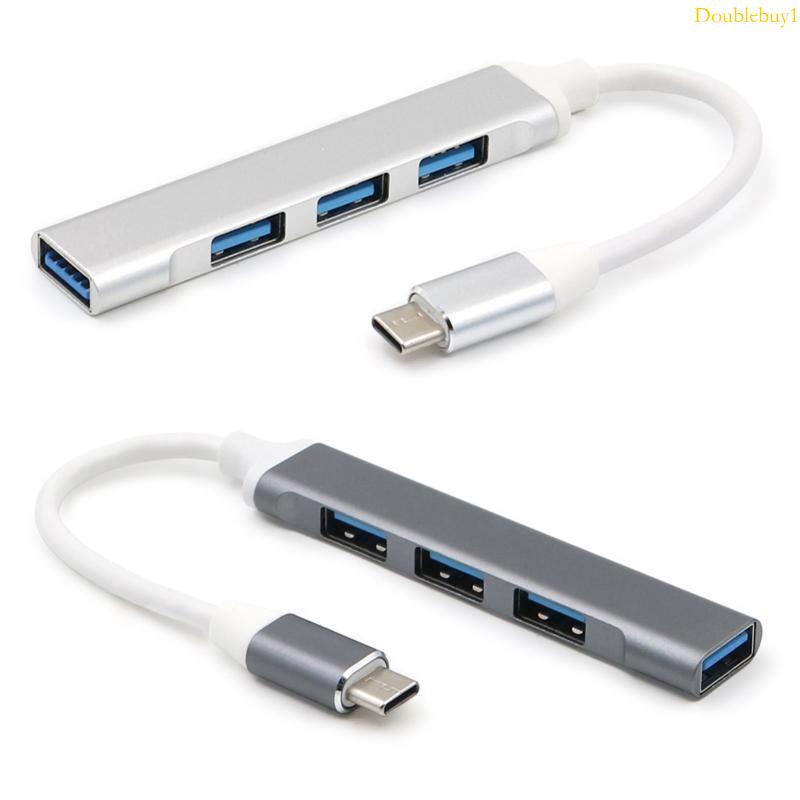 Dou USB C HUB Type C 轉 3x USB 2 0 + USB 3 0 分線器適配器 HUB 適用於筆記