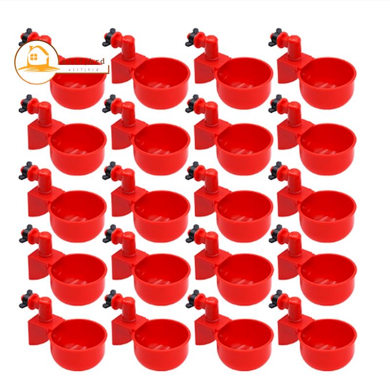 20 件裝自動家禽飲水器碗雞水杯鴨飲水機懸掛式飲水碗飲水機