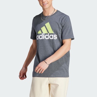 Adidas M BL SJ T IJ8578 男 短袖 上衣 T恤 亞洲版 運動 訓練 休閒 基本款 棉質 灰