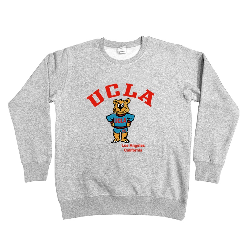 現貨 UCLA 寬鬆歐美復古vintage圓領長袖大學T