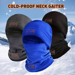 抓絨圍巾連帽騎行滑雪冬季巴拉克拉法帽面罩保暖防寒圍巾套裝
