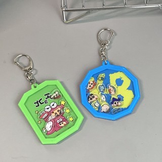 ✨熱賣新品✨可愛搖搖樂鑰匙扣動漫周邊蠟筆小新掛件汽車掛飾學生書包配飾禮物 JKDS