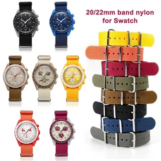 SWATCH SEIKO 高品質 20 毫米 22 毫米尼龍錶帶通用替換錶帶適用於精工錶帶 Amazfit 手鍊手錶配件