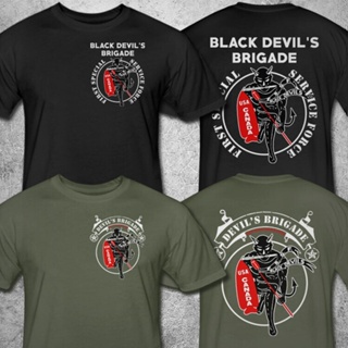 全新 First Special Service Force FSSF 美國加拿大黑惡魔旅 T - 襯衫