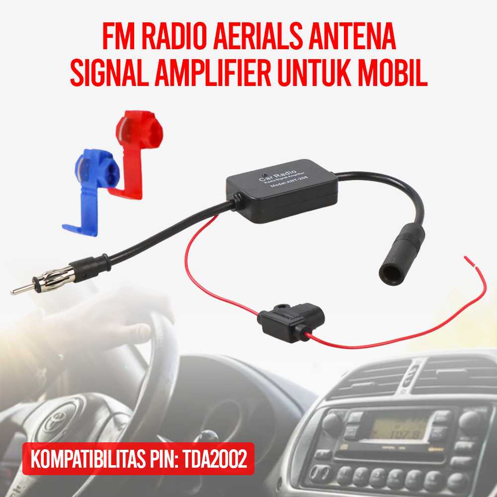 Podofo FM 收音機天線天線信號放大器適用於汽車 ANT-208