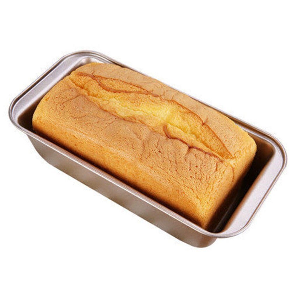 【*長方形土司盒-無蓋】8/10寸平底長方形不沾吐司模具 布朗尼 吐司盤 麵包模 磅蛋糕模