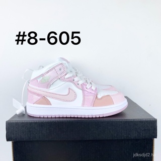 新款兒童籃球鞋高幫兒童運動鞋/白色粉色