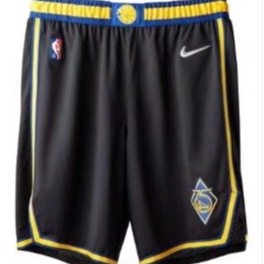 熱賣球衣 2022新款NBA短褲金州勇士隊黑色75週年籃球短褲