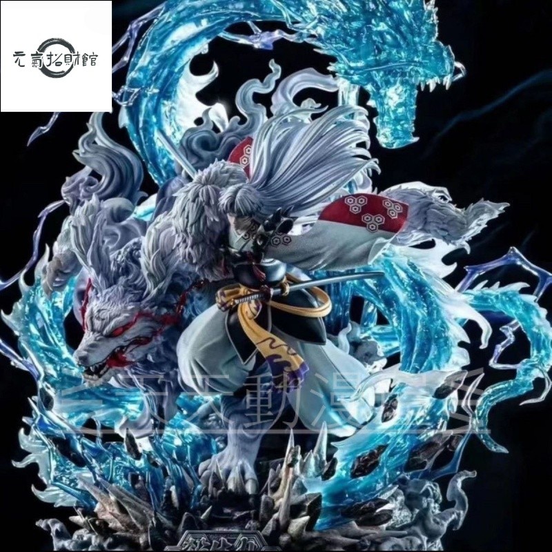 元氣招財 殺生丸45CM擺件動漫係列殺生丸擺件手辦玩具生日禮物帶土動漫