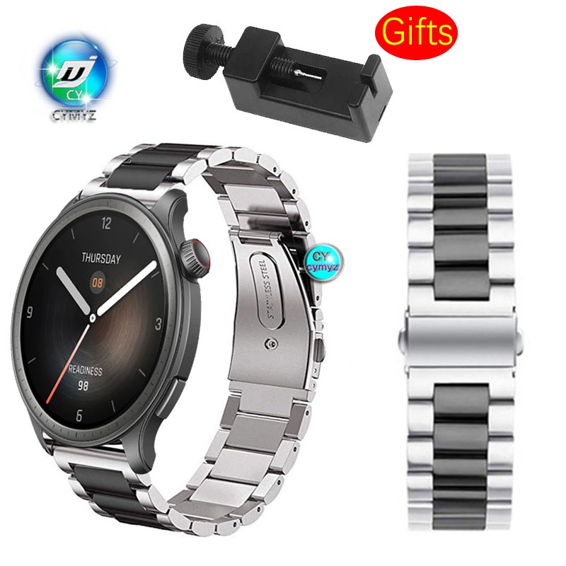 Amazfit Balance 錶帶 金屬錶帶 不鏽鋼錶帶 Amazfit Balance 錶帶 替換錶帶 運動腕帶