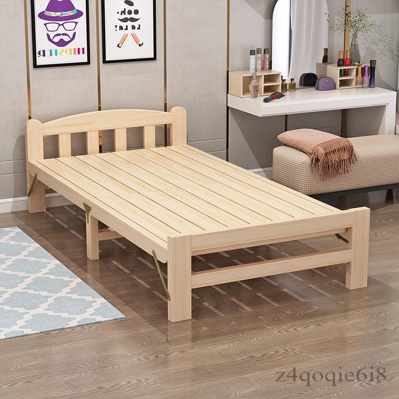 摺疊床 單人床 辦公室午睡床 出租房實木床 硬板床 1米小床不佔地方床