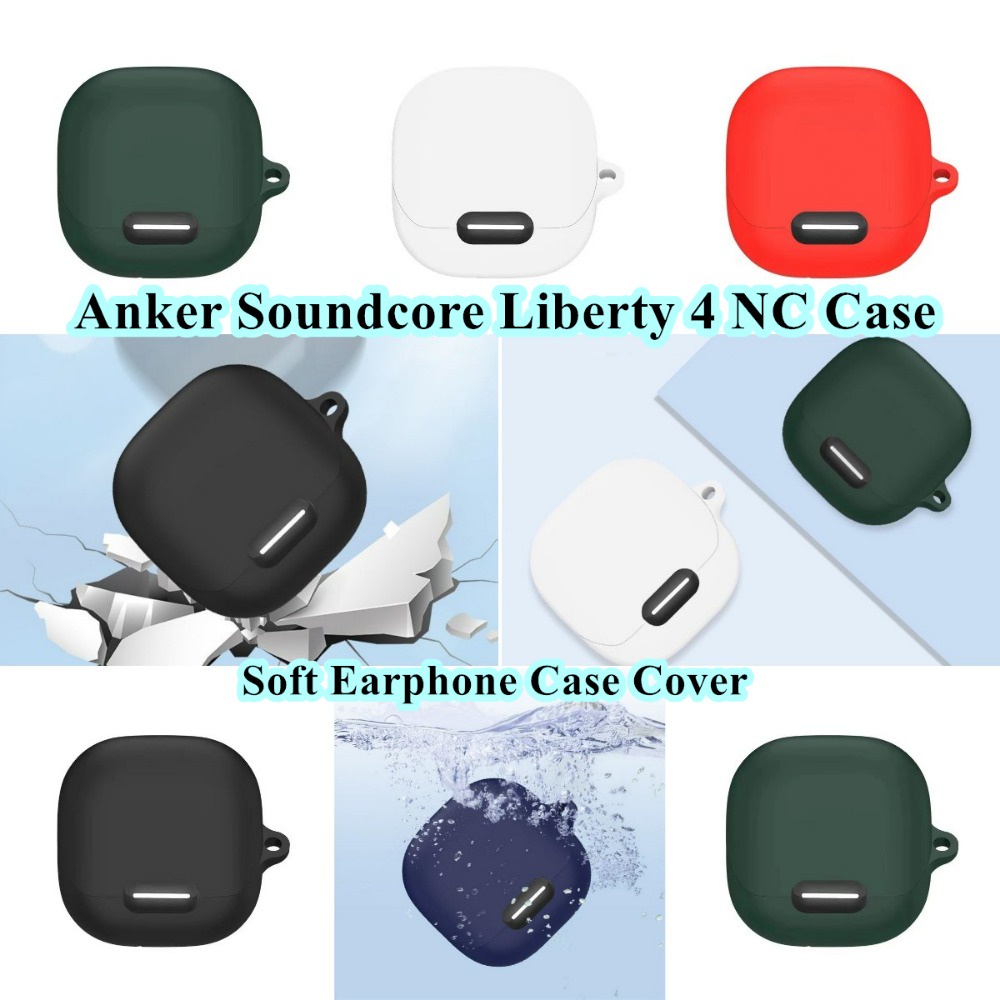 【快速發貨】適用於 Anker Soundcore Liberty 4 NC Case 卡通柴犬圖案軟矽膠耳機套外殼保護