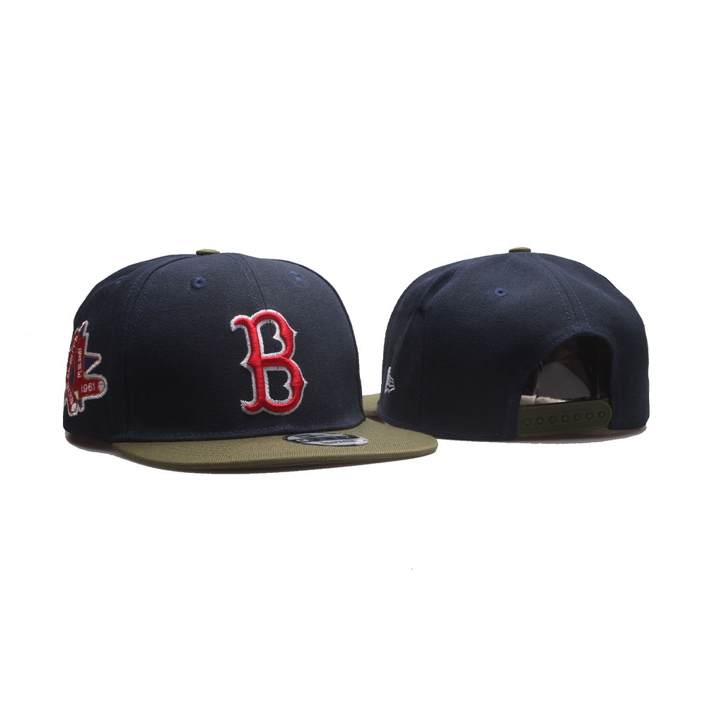 MLB 刺繡 調整帽 棒球帽 波士頓紅襪隊 Boston Red Sox 平簷 街舞帽 男女通用 球帽 板帽 嘻哈帽 時