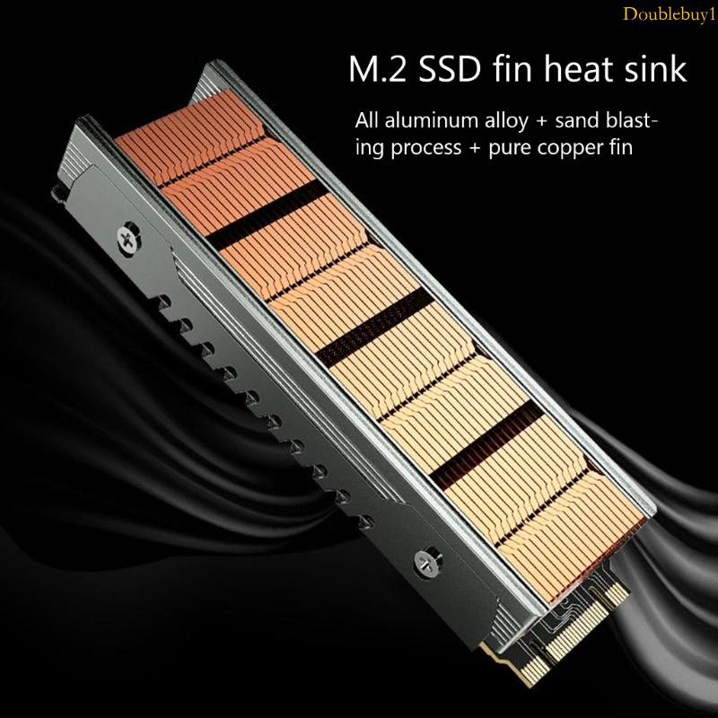 Dou 1cm 銅 NVME M 2 2280 SSD 散熱器硬盤散熱片台式機專用