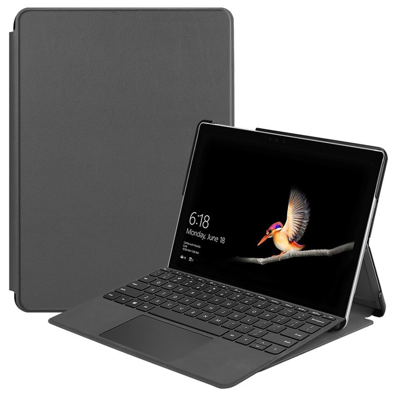微軟 適用於 Microsoft Surface GO 1 2 3 4 保護套防滑堅固後蓋支架保護套帶筆筒