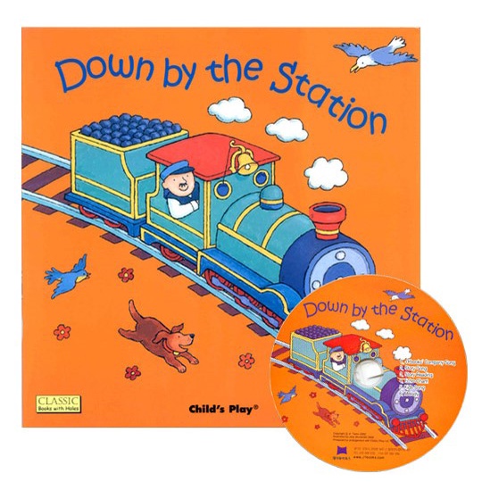 Down by the Station (1平裝+1CD)(韓國JY Books版) Saypen Edition 廖彩杏老師推薦有聲書第3週/Jess Stockham【禮筑外文書店】