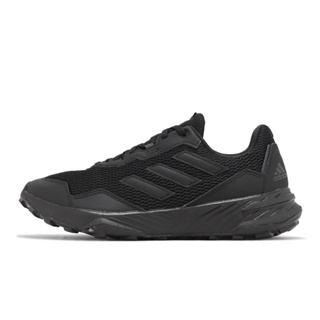 adidas 越野跑鞋 Tracefinder 全黑 黑 網布 愛迪達 戶外 男鞋 【ACS】 Q47235