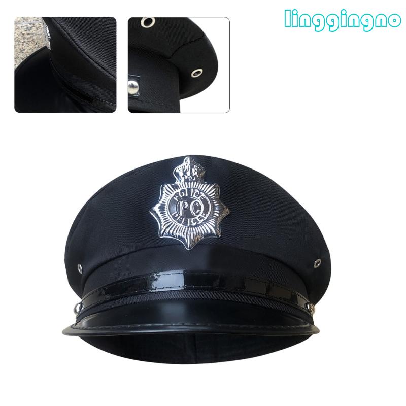 Rr 成人警帽軍帽 Cosplay 帽子萬聖節派對警察帽旅行拍照 Cosplay 帽子軍官帽