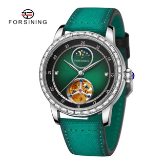 新款 Forsing 瑞士設計男士手錶時尚休閒陀飛輪全自動機械表男士