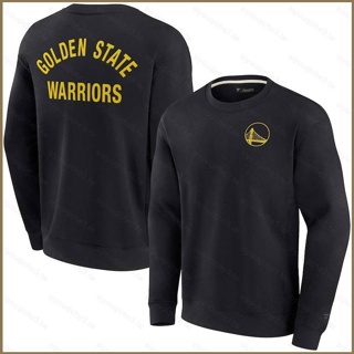 Plus NBA 金州勇士隊長袖超柔軟 T 恤運動上衣球迷版