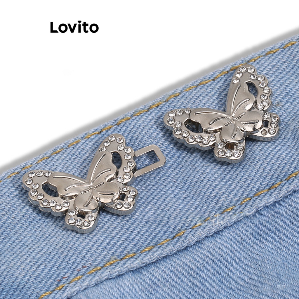 Lovito女式休閒卡通蝴蝶圖案胸針 LFA12100