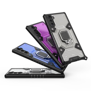 適用於三星note10車載指環手機殼三星NOTE10精孔 太空艙手機殼