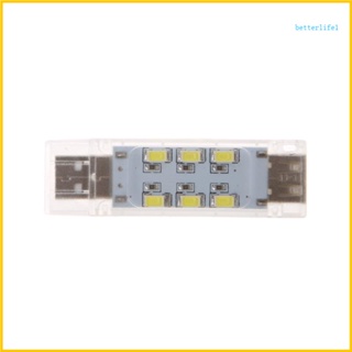 Btm 迷你 USB Led 小夜燈野營燈雙面 12 Led USB 閱讀燈