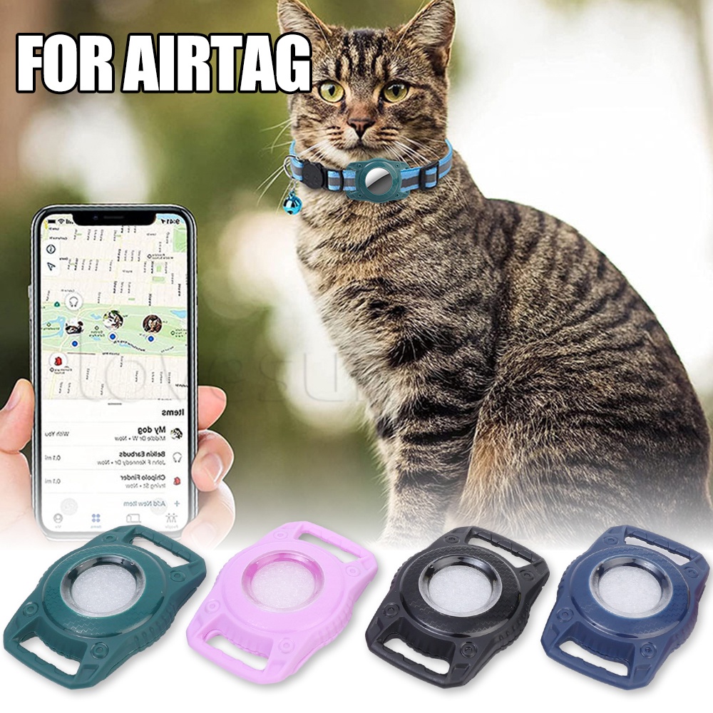 適用於 Airtag 狗項圈支架防水套/定位器追踪器保護套/適用於 Apple Air Tag GPS 設備環支架/寵物