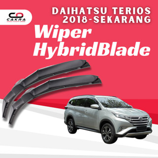 大發全新 Terios 2018 汽車前擋風玻璃雨刷器現在混合刀片型號 1 套左右