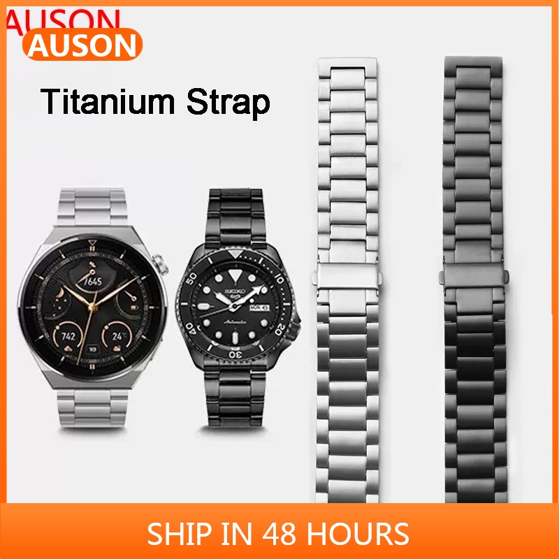 AUSON三星Galaxy Watch 6 4 Classic 5 Pro 3錶帶 鈦合金 22/20mm 快拆純鈦錶帶