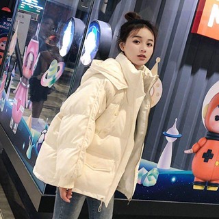 棉服女2022新款冬季短款棉衣學生韓版寬鬆加厚麵包服外套女裝棉襖