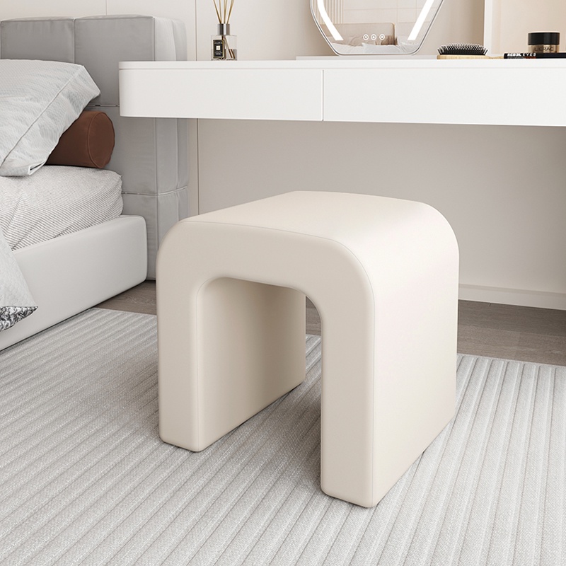 『Royal_Furniture』北歐奶油風化妝台椅子卧室輕奢高級感梳妝凳梳妝椅簡約白色小凳子