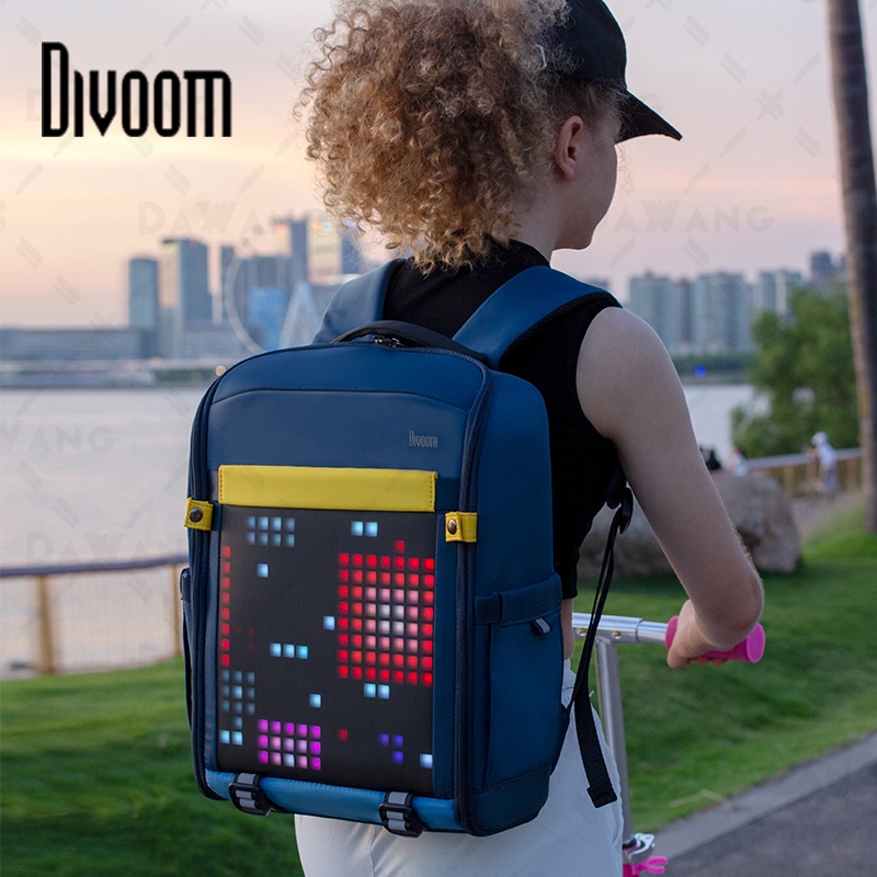 💥全新正品【Divoom 點音 像素包】護脊減壓書包  學生後背包大容量led顯示 輕量書包 雙肩後背包 兒童背包 輕