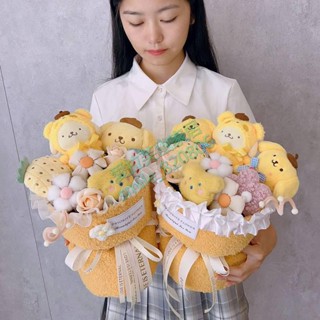 布丁狗花束 三麗鷗 大耳狗花束 玩偶花束 星黛露花束 情人節 七夕 送女友 生日禮物 閨蜜毛絨娃娃花束 美樂蒂花束