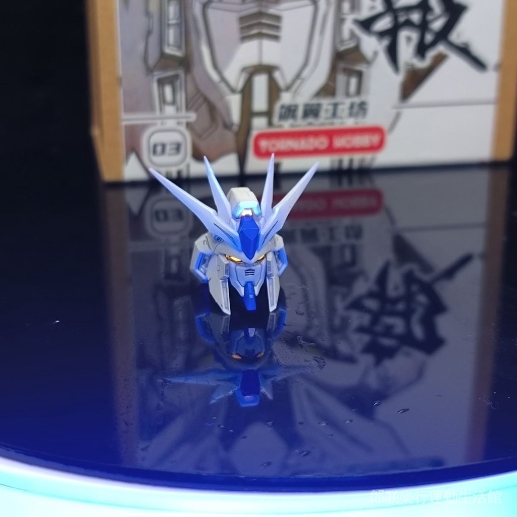 【颯翼工坊】RG MG 海牛ν鋼彈高達GK頭雕 熒光全塗裝成品頭