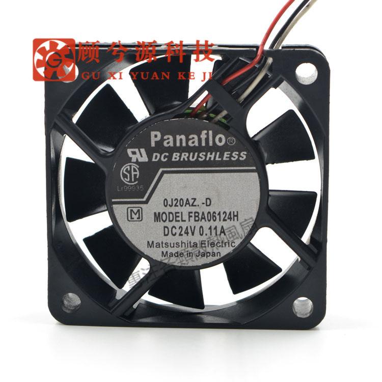 【專註】原裝松下  Panaflo 6015 FBA06T24H DC24V 0.11A 變頻器 散熱風扇