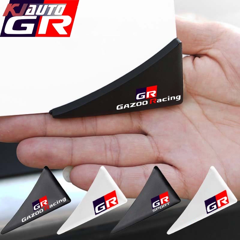 豐田 GR 車門邊緣防刮碰撞(加厚)貼紙角保護矽橡膠貼紙適用於 GR Gazoo Racing Vios Rush Ya