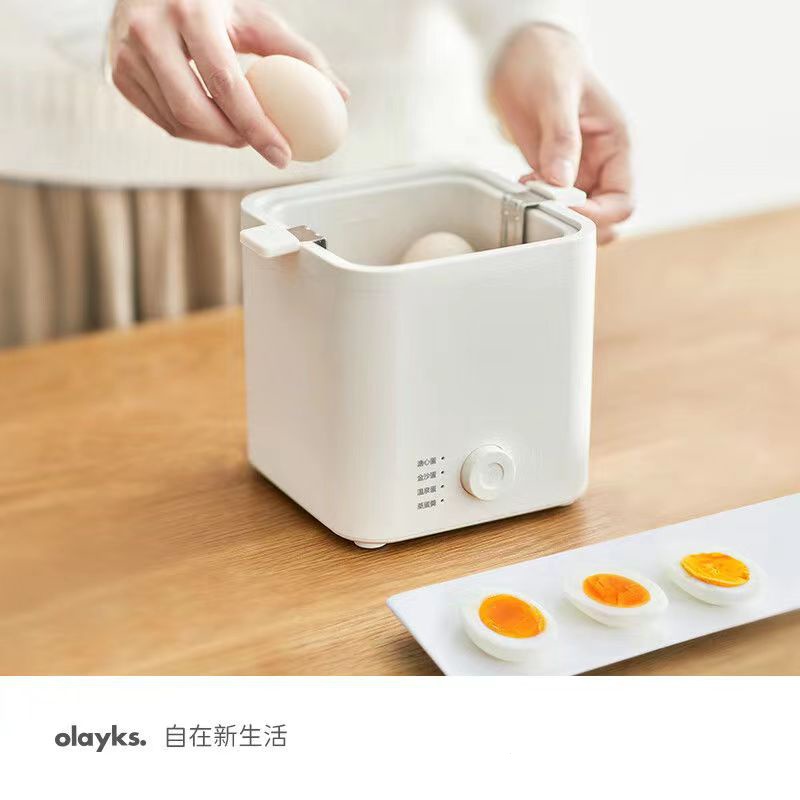歐萊克（olayks）出口原款  220v煮蛋器小型蒸蛋機煮蛋神器迷你蒸蛋器溫泉蛋溏心蛋定時自動斷電 小米有品