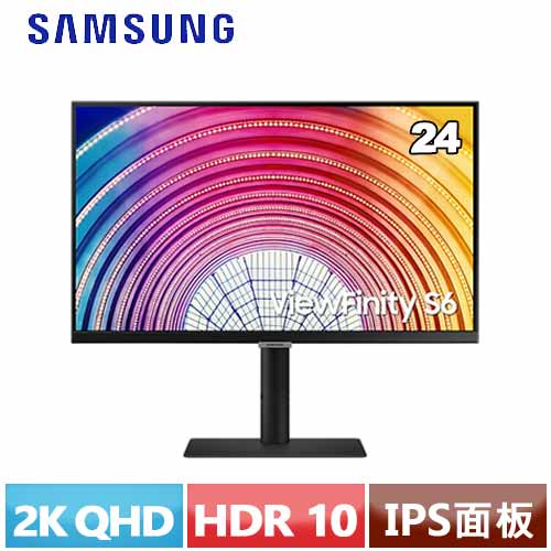 SAMSUNG三星  24型 S6 QHD高解析度平面顯示器 S24A600NAC