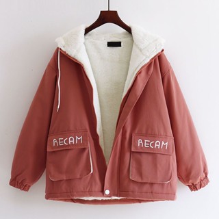 【小方家】 現貨刷毛加厚冬季棉服女秋冬2023新款韓版寬鬆學生ins潮休閒工裝外套
