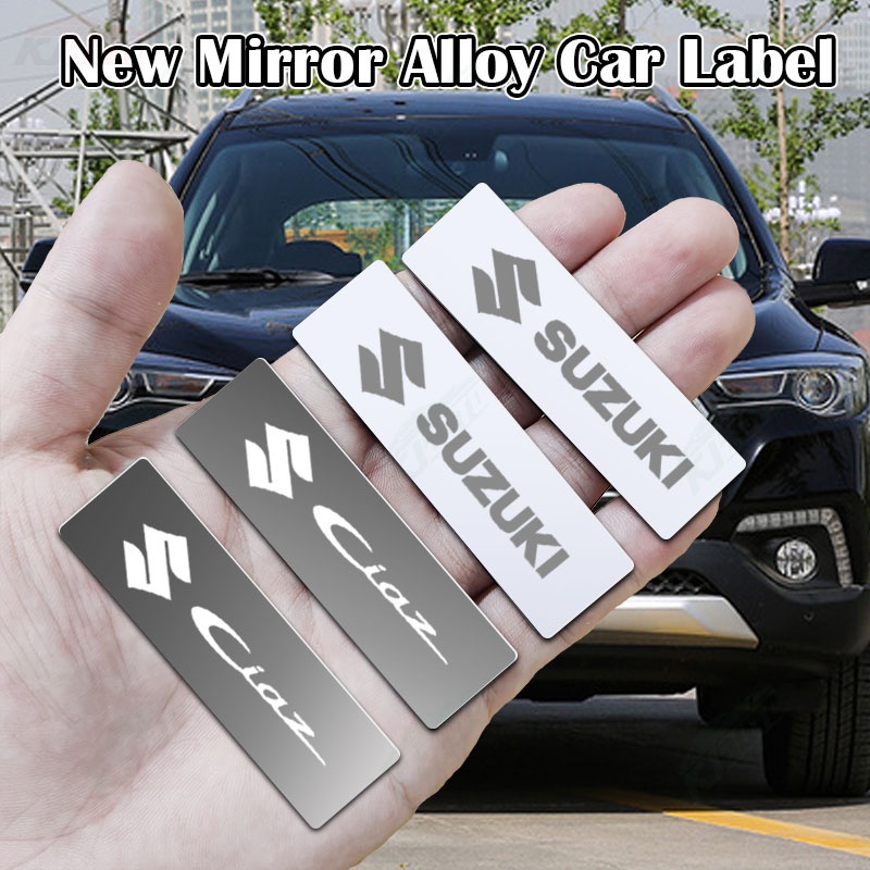 SUZUKI 鈴木 Ciaz 鏡面金屬車標貼紙標籤 3D 徽章裝飾標籤汽車改裝配件