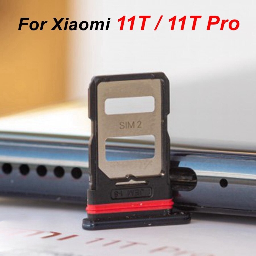 XIAOMI Sim 卡托盤適用於小米 11T / 11T Pro SIM 插槽支架適配器插座更換零件 21081111