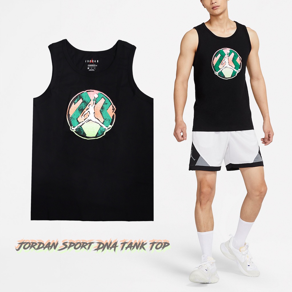 Nike 背心 Jordan Sport DNA 男款 黑 純棉 喬丹 運動背心 【ACS】 CZ8296-010