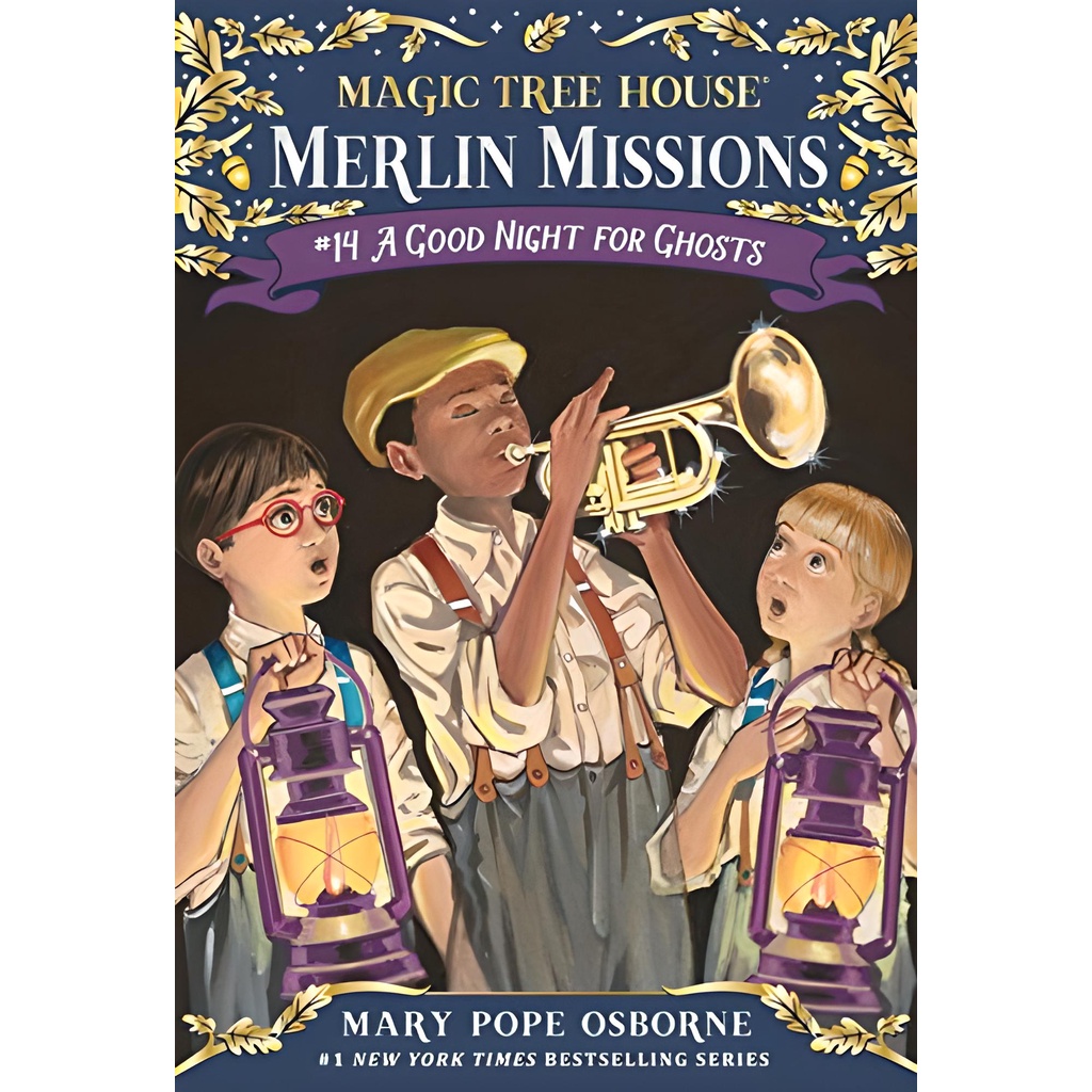 Merlin Missions #14: A Good Night for Ghosts (平裝本)/Mary Pope Osborne【禮筑外文書店】