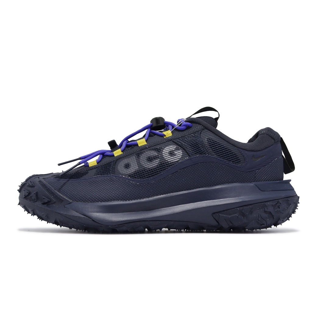 Nike 戶外鞋 ACG Mountain Fly 2 Low GTX 防水 藍 黃 男鞋 HF6245-400